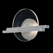 922350-4 Fine Art Lighting Selene 12.75"H LSF Sconce with Silver/Clear & White Glass Finish