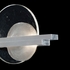 922350-4 Fine Art Lighting Selene 12.75"H LSF Sconce with Silver/Clear & White Glass Finish