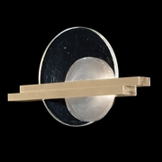 922350-5 Fine Art Lighting Selene 12.75"H LSF Sconce with Soft Gold/Clear & White Glass Finish