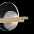 922350-5 Fine Art Lighting Selene 12.75"H LSF Sconce with Soft Gold/Clear & White Glass Finish