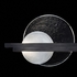 922450-1 Fine Art Lighting Selene 12.75"H RSF Sconce with Black/Clear & White Glass Finish