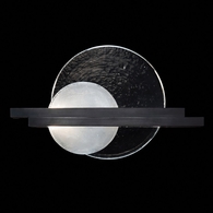 922450-1 Fine Art Lighting Selene 12.75"H RSF Sconce with Black/Clear & White Glass Finish