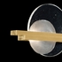 922450-3 Fine Art Lighting Selene 12.75"H RSF Sconce with Gold/Clear & White Glass Finish