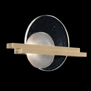 922450-5 Fine Art Lighting Selene 12.75"H RSF Sconce with Soft Gold/Clear & White Glass Finish
