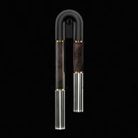 922550-111ST Fine Art Lighting Antonia 28"H LSF Sconce with Black/Brass/Charcoal Finish