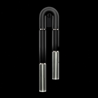 922550-120ST Fine Art Lighting Antonia 28"H LSF Sconce with Black/Nickel Finish