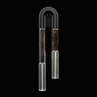 922550-121ST Fine Art Lighting Antonia 28"H LSF Sconce with Black/Nickel/Charcoal Finish