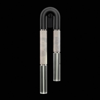 922550-122ST Fine Art Lighting Antonia 28"H LSF Sconce with Black/Nickel/Smoke Finish