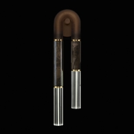 922550-211ST Fine Art Lighting Antonia 28"H LSF Sconce with Bronze/Brass/Charcoal Finish