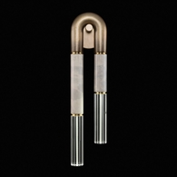 922550-612ST Fine Art Lighting Antonia 28"H LSF Sconce with Ombre Bronze/Brass/Smoke Finish
