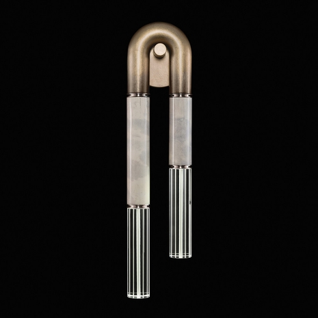 922550-622 Fine Art Lighting Antonia 28"H LSF Sconce with Ombre Bronze/Nickel/Smoke Finish
