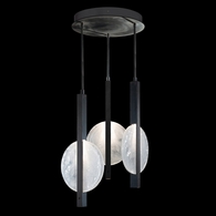 922640-1 Fine Art Lighting Selene 16"W Pendant with Black/White Glass Finish