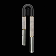 922750-112ST Fine Art Lighting Antonia 28"H RSF Sconce with Black/Brass/Smoke Finish