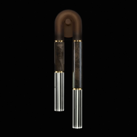922750-211ST Fine Art Lighting Antonia 28"H RSF Sconce with Bronze/Brass/Charcoal Finish