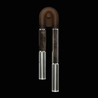 922750-221ST Fine Art Lighting Antonia 28"H RSF Sconce with Bronze/Nickel/Charcoal Finish