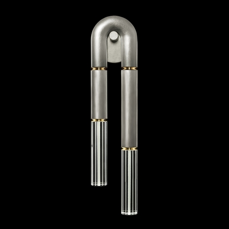 922750-410ST Fine Art Lighting Antonia 28"H RSF Sconce with Silver Leaf/Brass Finish