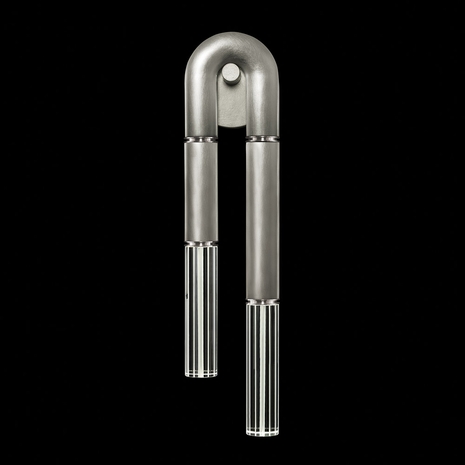 922750-420ST Fine Art Lighting Antonia 28"H RSF Sconce with Silver Leaf/Nickel Finish