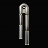 922750-710ST Fine Art Lighting Antonia 28"H RSF Sconce with Ombre Silver/Brass Finish