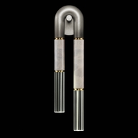 922750-712ST Fine Art Lighting Antonia 28"H RSF Sconce with Ombre Silver/Brass/Smoke Finish