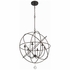 9228-EB Crystorama Solaris 6 Light English Bronze Sphere Chandelier