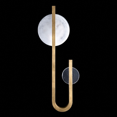 922950-3ST Fine Art Lamps Selene 36"H Sconce with Gold Finish
