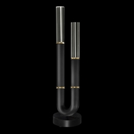 923010-110 Fine Art Lighting Antonia 29.75"H Table Lamp with Black/Brass/No Parchment Finish