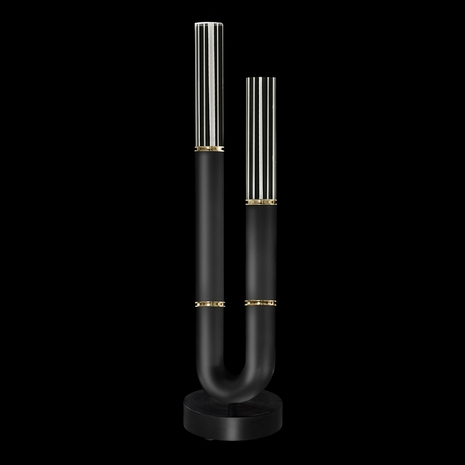 923010-110 Fine Art Lighting Antonia 29.75"H Table Lamp with Black/Brass/No Parchment Finish