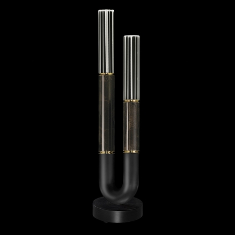 923010-111 Fine Art Lighting Antonia 29.75"H Table Lamp with Black/Brass/Charcoal Finish