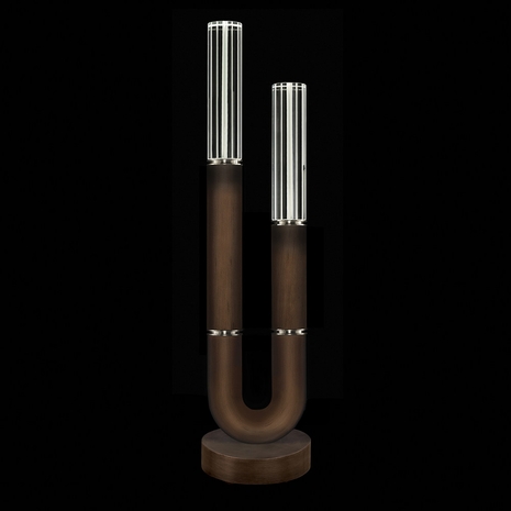 923010-220 Fine Art Lighting Antonia 29.75"H Table Lamp with Bronze/Nickel/No Parchment Finish