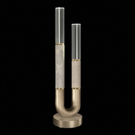 923010-512 Fine Art Lighting Antonia 29.75"H Table Lamp with Soft Gold Leaf/Brass/Smoke Finish