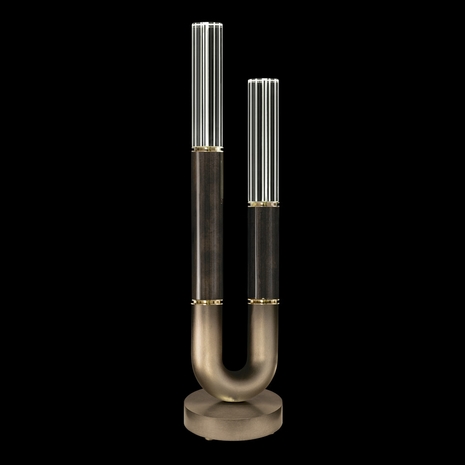 923010-611 Fine Art Lighting Antonia 29.75"H Table Lamp with Ombre Bronze/Brass/Charcoal Finish