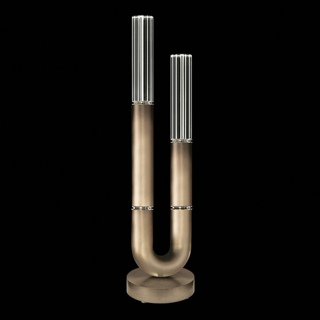 923010-620 Fine Art Lighting Antonia 29.75"H Table Lamp with Ombre Bronze/Nickel/No Parchment Finish