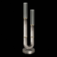 923010-710 Fine Art Lighting Antonia 29.75"H Table Lamp with Ombre Silver/Brass/No Parchment Finish