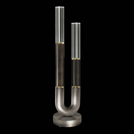 923010-711 Fine Art Lighting Antonia 29.75"H Table Lamp with Ombre Silver/Brass/Charcoal Finish