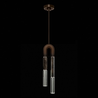923340-221 Fine Art Lighting Antonia 7"W Round Pendant with Bronze/Nickel/Charcoal Finish