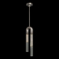 923340-712 Fine Art Lighting Antonia 7"W Round Pendant with Ombre Silver/Brass/Smoke Finish
