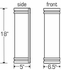 9236L18 Ultralights Lighting Classics 18-Inch Wall Sconce