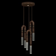 923840-210 Fine Art Lighting Antonia 16"W Round Pendant with Bronze/Brass/No Parchment Finish