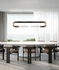 924140-611 Fine Art Lighting Antonia 52"W Linear Pendant with Ombre Bronze/Brass/Charcoal Finish