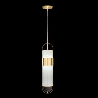 924840-32ST Fine Art Lamps 2 Light Bond 8" Round Pendant with Gold Finish