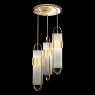 925340-31ST Fine Art Lighting Bond 23.5"W Round Pendant with Gold/Diamond Blanket Finish