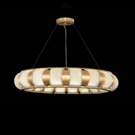 925740-31ST Fine Art Lamps 18 Light Bond 45" Round Pendant with Gold Finish
