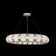925740-41ST Fine Art Lamps 18 Light Bond 45" Round Pendant with Silver Finish