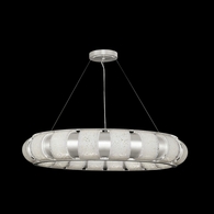 925740-42ST Fine Art Lamps 18 Light Bond 45" Round Pendant with Silver Finish