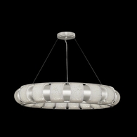 925740-42 Fine Art Lighting Bond 45"W Round Pendant with Silver/Bahama Sand Finish