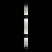925850-11 Fine Art Lighting Bond 60"H Sconce with Black & Silver/Diamond Blanket Finish