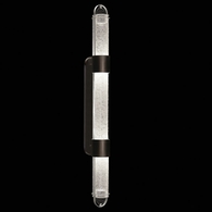 925850-11ST Fine Art Lamps 4 Light Bond 60"  Sconce with Black/Silver Finish