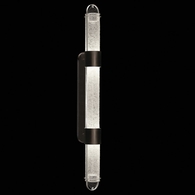 925850-11 Fine Art Lighting Bond 60"H Sconce with Black & Silver/Diamond Blanket Finish