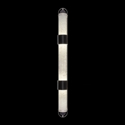 925850-12 Fine Art Lighting Bond 60"H Sconce with Black & Silver/Bahama Sand Finish