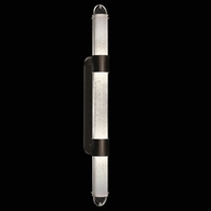 925850-12 Fine Art Lighting Bond 60"H Sconce with Black & Silver/Bahama Sand Finish